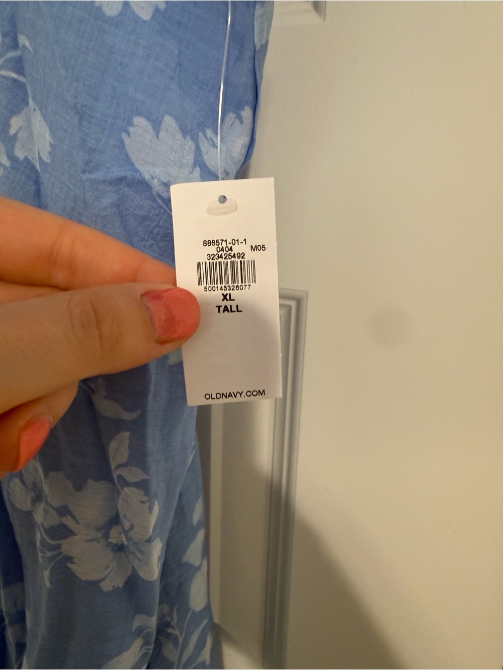 Old Navy Blue Floral Ruffle Dress - Picture 4 of 5